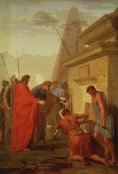 Darius Hystaspes abre a tumba de Nitocris, c.1649
