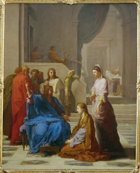 Jesus em casa de Marta e Maria (pintura sobre tela)
