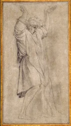 Estudo para Marcus Curtius, figura lendária da Roma Antiga