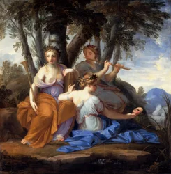 As Musas Clio, Euterpe e Thalia