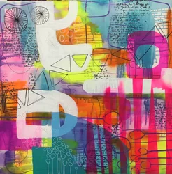 Camadas abstratas vibrantes