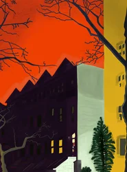 14th Street At 6.A.M., Brooklyn (arte digital)