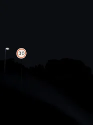 Conduzir na estrada à noite # 1 Brooklyn (arte digital)