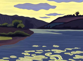 Lakeside, verão, 2025 (arte digital)