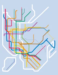 Metro de Nova Iorque, 2025 (arte digital)