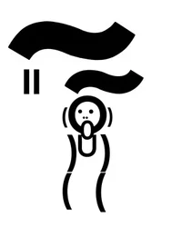 "O Grito" refeito com tipo (arte digital)