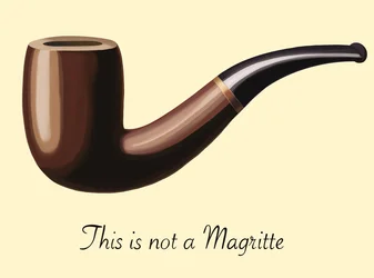 Isto não é um Magritte, 2025 (arte digital)