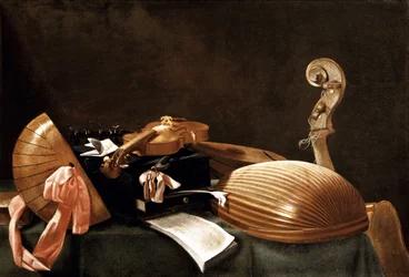 Natureza-morta com instrumentos musicais, c. 1650