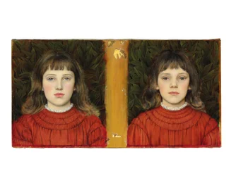 Retratos de Alice Mildred e Winifred Julia Spencer Stanhope, 1884