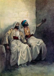 Paulo e Silas alegres na prisão (cor litho)