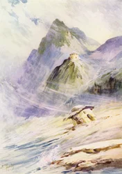 A parábola das duas casas (litografia a cores)