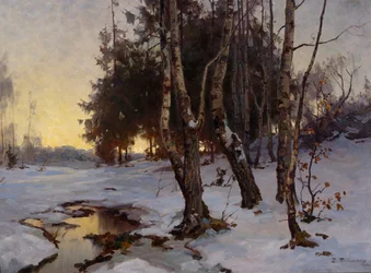 Paisagem de Inverno (óleo sobre tela)