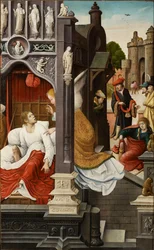 Cena da vida de São Roque, 1517.
