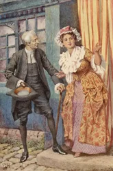 Ilustração para uma viagem sentimental por Laurence Sterne