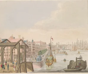 Buitenkant em Amesterdão, c. 1810-1813
Vue du Buitenkant le long de l