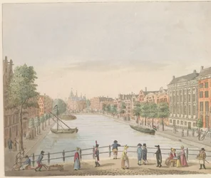 Kloveniersburgwal te Amsterdam, ca. 1810-1813
Vista da Kloveniers Burgwal e Trip