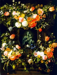 Madonna cercada por flores, 1662
