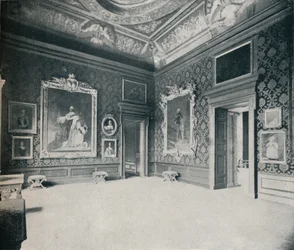 Sala de estar da rainha Carolines, no palácio de Kensington, c1899, 1901
