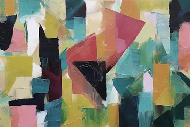 Pintura a óleo abstrata geométrica minimalista, impressões de arte em tela online