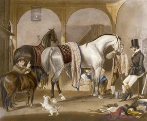 O Clipper, gravado por J.R. Mackrell (cor litho)