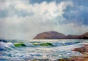 Um dia tempestuoso perto de Llandudno, país de Gales, 1924-1926