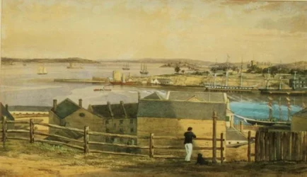 Circular Quay, Sydney, c.1870 (aquarela)