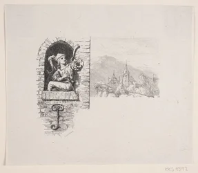 Vinheta do poema de J. P. Jacobsen, "The page high on the tower sent"