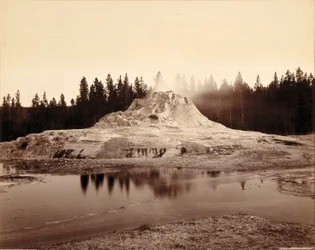 Cone do géiser Castle, Parque Nacional de Yellowstone