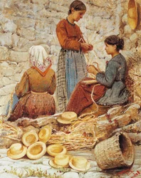 Trançadores de palha toscana (Trecciaiole)