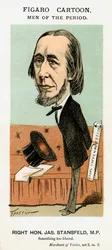 James Stansfeld, político britânico, c1871-1874.