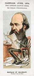 Robert Arthur Talbot Gascoyne-Cecil, terceiro marquês de Salisbury, político britânico, 1874.