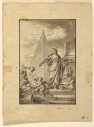 Desenho, Projeto para uma Ilustração: "Arquitetura", 1760-89
