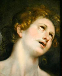 St. Sebastian (óleo sobre papel sobre tela)
