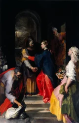 A Visitação Pintura de Federico Fiori chamada Barocci