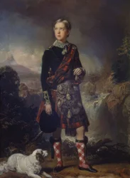 MONTGOMÉRICA DE O&39;SHEA PARA ENRIQUE DA CRIANÇA, VESTIDO DE SCOTS, 1848, ÓLEO - TABELA 0.45 × 0.30