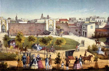 As portas de Monseratte, Havana, Cuba, 1840