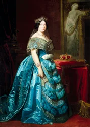 Retrato de Isabella II Rainha de Espanha (Isabella de Bourbon ou Isabel de Borbon