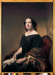 Retrato da mulher cubana de letras Gertrudis Gomez de Avellaneda