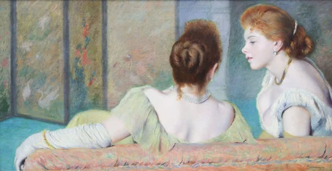 No sofá, ca. 1886-1890.