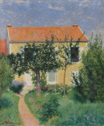 O telhado vermelho, c.1882-83 (óleo sobre tela)