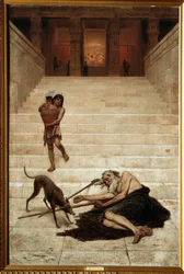 "La resurrection de Lazare" Peinture de Feodor Bronnikov (1827-1902) 1886 Galeria Regional de Arte, Tver
