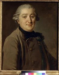 Retrato do Conde Ivan Grigorievich Orloff (1738-1791) (Conde Ivan Grigorievich Orlov) - Pintura de Fyodor (Fedor ou Fiodor) Rokotov (1735-1808), óleo sobre tela (59x47 cm), entre 1762 e 1765 - Galeria Estatal Tretyakov, Moscou, Rússia)