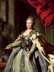 Retrato de Catarina II (1729-96) c.1770 (óleo sobre tela)