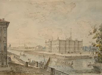 Vista do Palácio Michael em São Petersburgo, 1799-1800