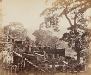 Cemitério do Templo Japonês, Shuntoji, Nagasaki, c. ೧೮೬೭.