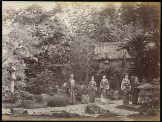 Um jardim japonês em Harra