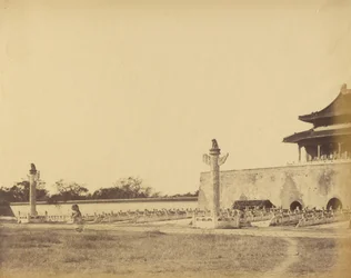 Entrada do Palácio de inverno, Pekin, outubro de 1860