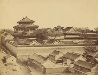 Primeira vista de Pequim tirada do Portão Antin, outubro de 1860