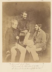 General Lord Clyde, Tenente-General Sir Hope Grant, KCB e Tenente-General Sir W. Mansfield, KCB