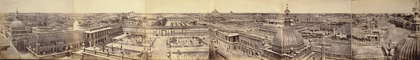 Panorama de Lucknow, retirado do Grande Imambara